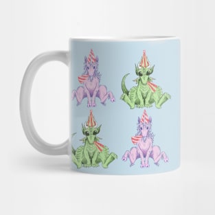 Party Hat Unicorns and Dragons Mug